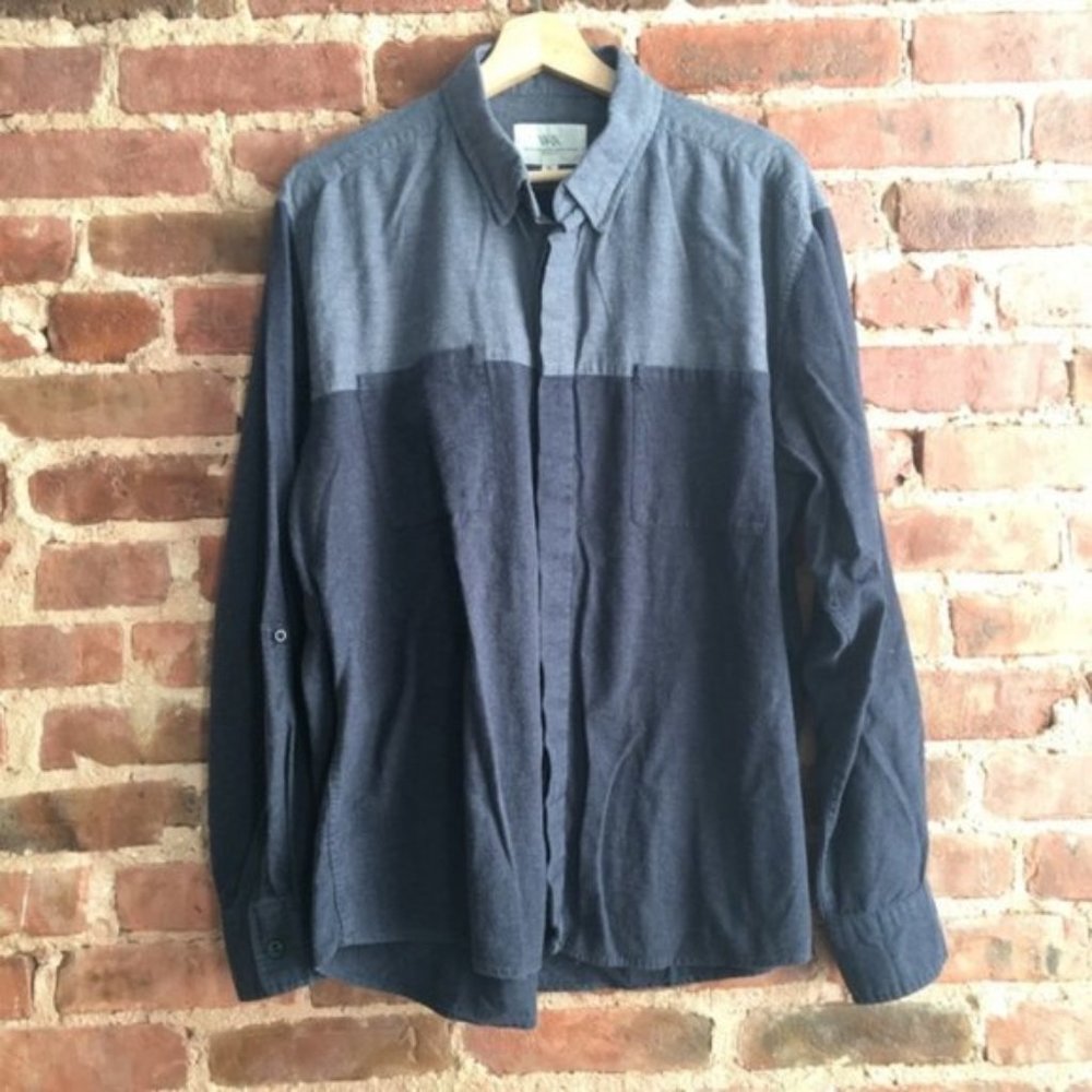 WRK Flannel Button Up Shirt Men's Size XL 100% Cotton